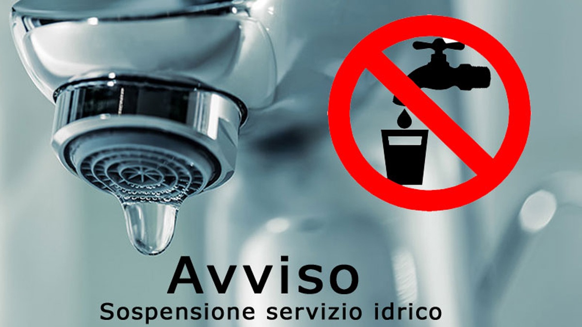 Avviso Sospensione Idrica 19 Novembre 2024